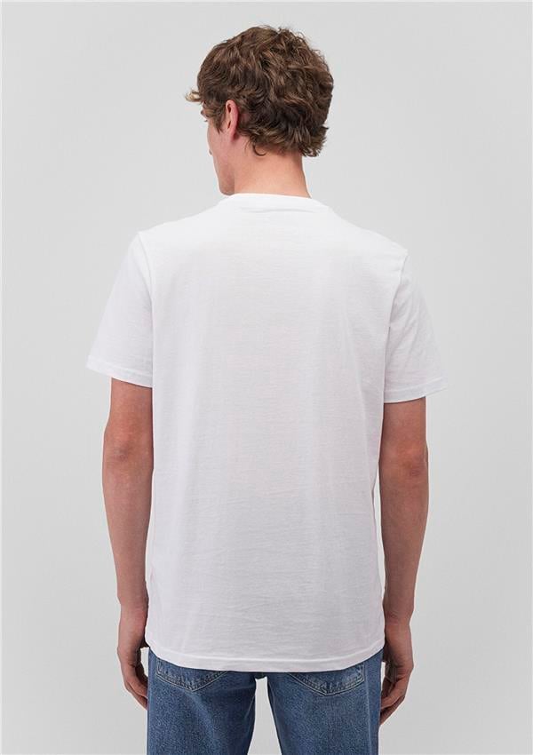 Mavi M067054-620 Beyaz Erkek Regular Bogazıcı İstanbul T-Shirt