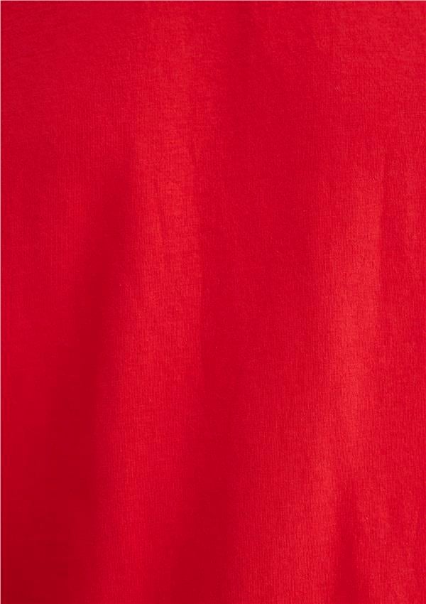 Mavi M067074-70471 Kırmızı Erkek Logo Nakışlı T-Shirt