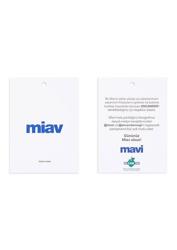 Mavi M067153-620 Beyaz Erkek Regular Mıav Baskılı T-Shirt