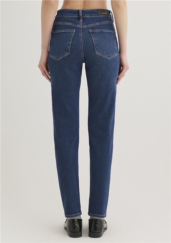 Mavi M100277-33687 Koyu Gold Shape Kadın Mom Cındy Denim Pantolon