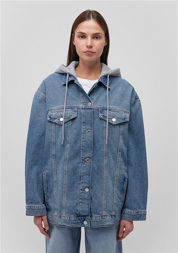 Mavi M110641-35265 İndigo Denim Kadın Boxy Oversize Lexa Denim Ceket