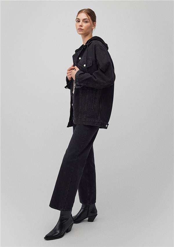 Mavi M110641-82671 Lexa Dark Smoke Denim Kadın Oversize Denim Ceket