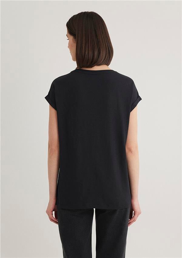 Mavi M1600961-900 Siyah Kadın T-Shirt