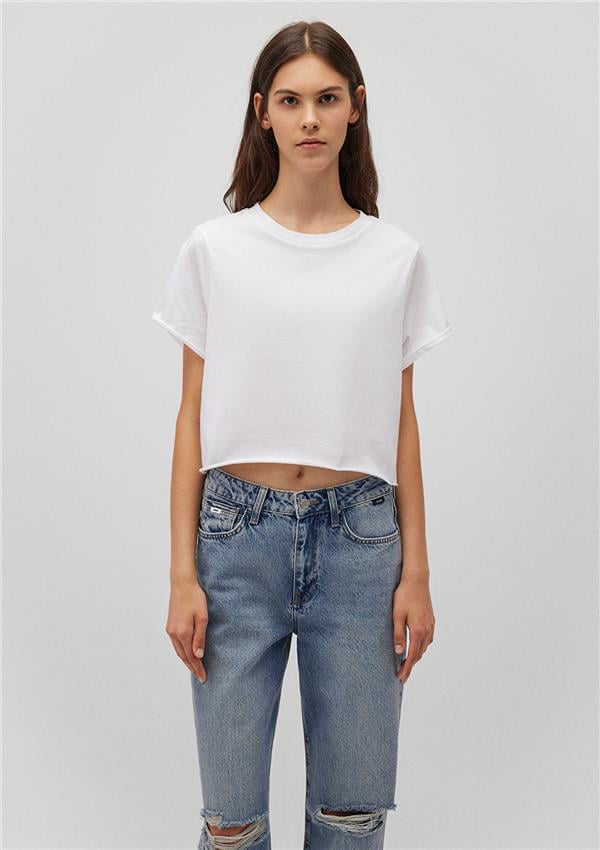 Mavi M168220-620 Beyaz Kadın T-Shirt