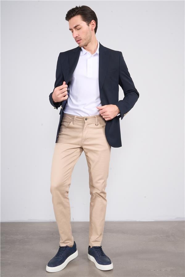 Mentality 4635 Erkek Loco Slimfit Blazer Ceket Lacivert