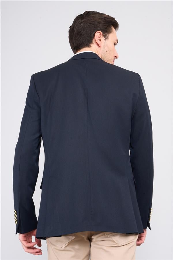 Mentality 4635 Erkek Loco Slimfit Blazer Ceket Lacivert