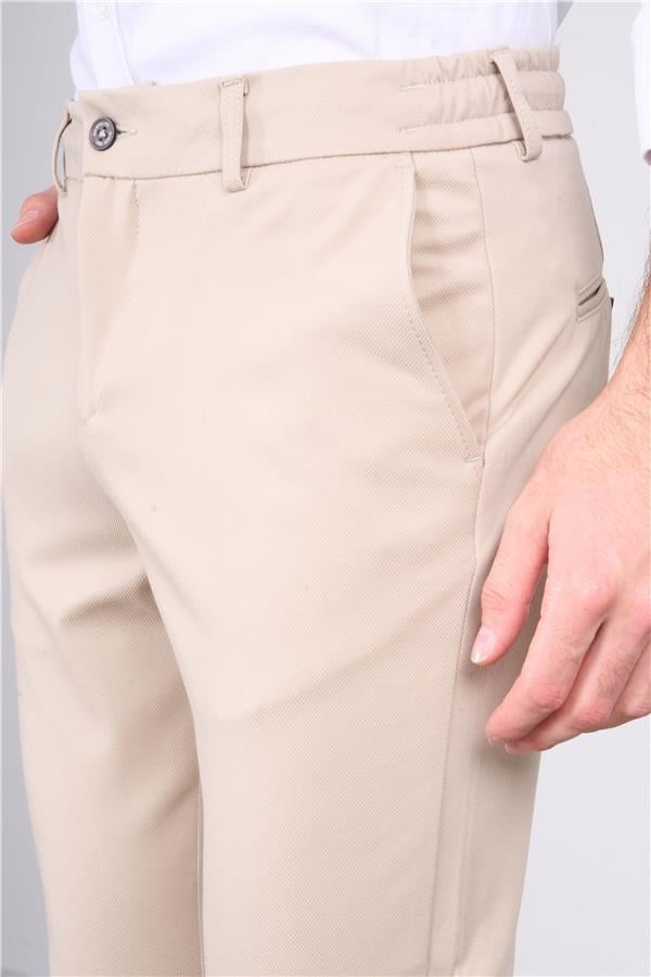 Mentality 6484 Erkek Nayman Jogger Pantolon Açık Bej