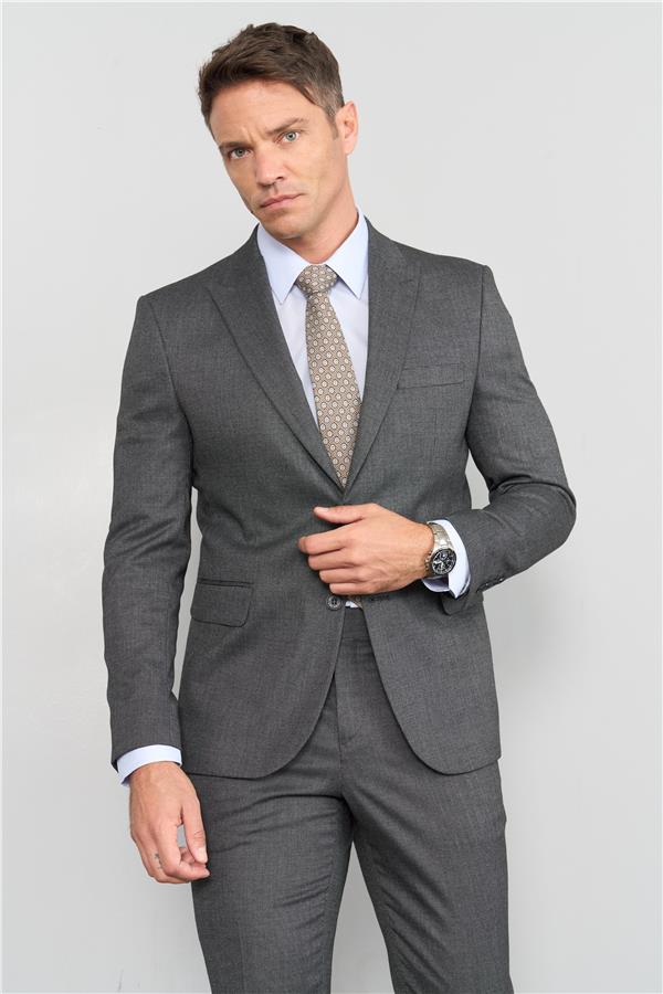 Mentality 9094 Erkek Yünter 6 Drop Slimfit Takım Elbise Antrasit