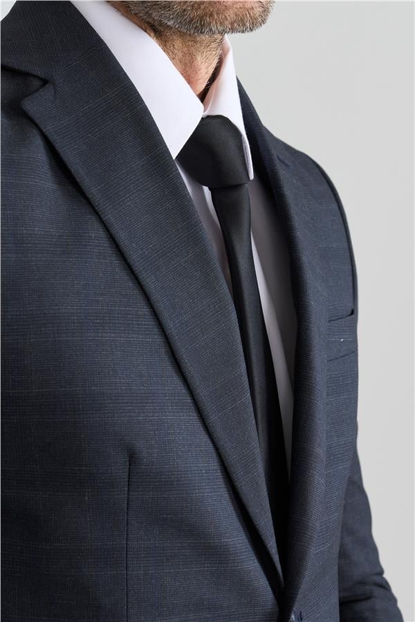 Mentality 9119 Erkek Mono Yaka Slim Fit Takım Elbise Koyu Gri
