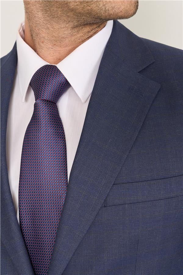 Mentality 9119 Erkek Mono Yaka Slim Fit Takım Elbise Açık Lacivert