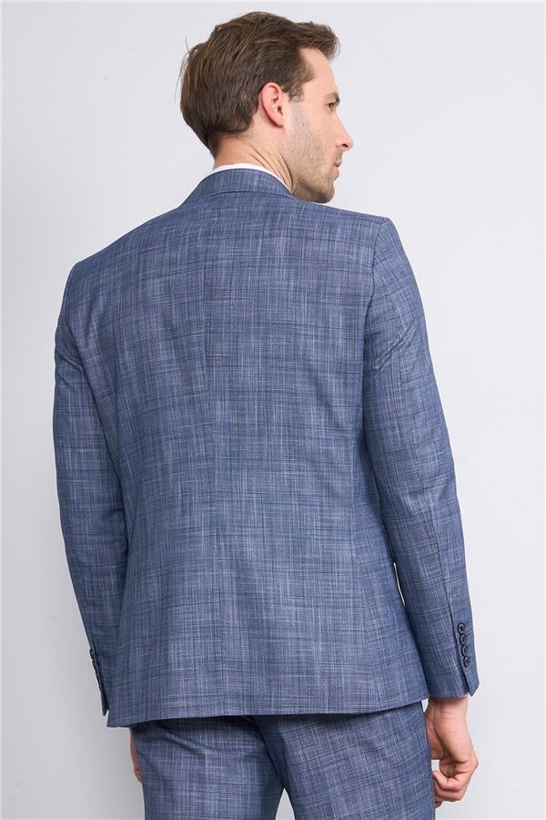 Mentality 9120 Erkek Mono Yaka Slim Fit Takım Elbise Lacivert