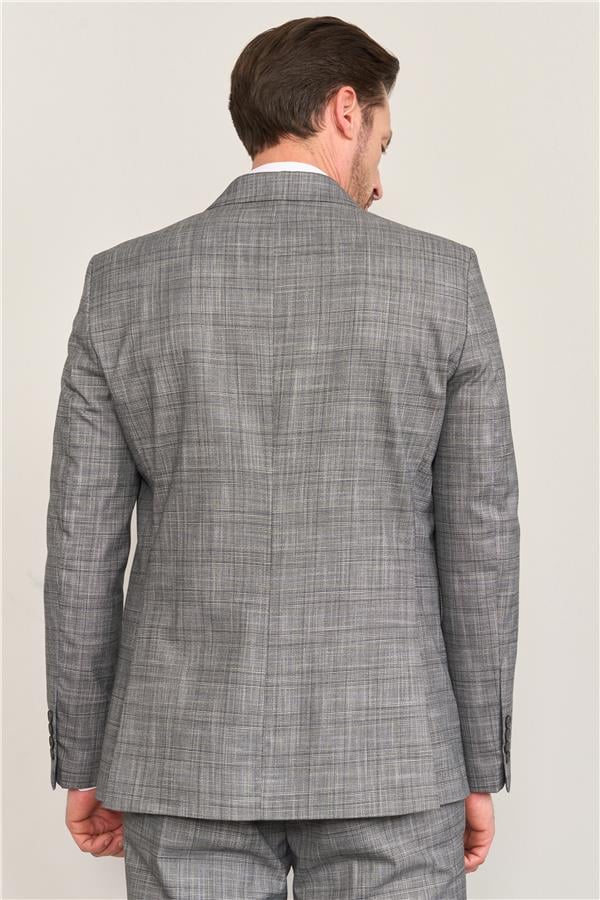 Mentality 9120 Erkek Mono Yaka Slim Fit Takım Elbise Antrasit
