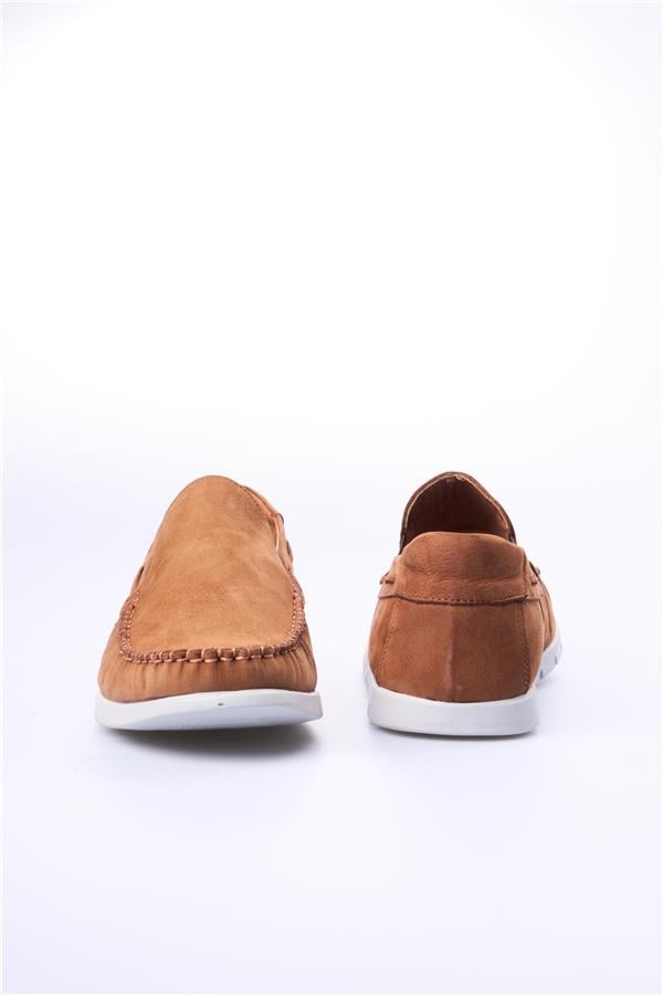Meva 414 Taba Nubuk Erkek Deri Poli Taban Comfort Ayakkabı