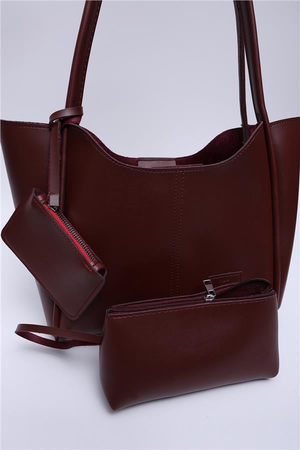 Mıyamıra Shk108 Bordo Kadın Omuz Cantası