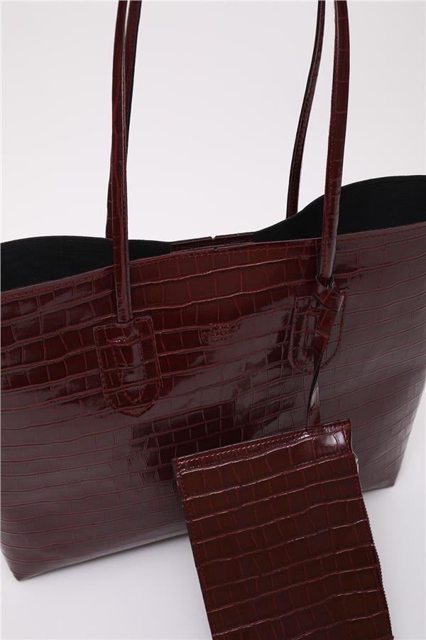 Mıyamıra Shk112 Bordo Kadın Omuz Cantası