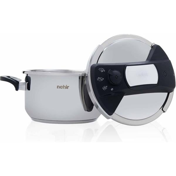 Nehir 29012 Silver Matik 5 Lt-düdüklü Tencere