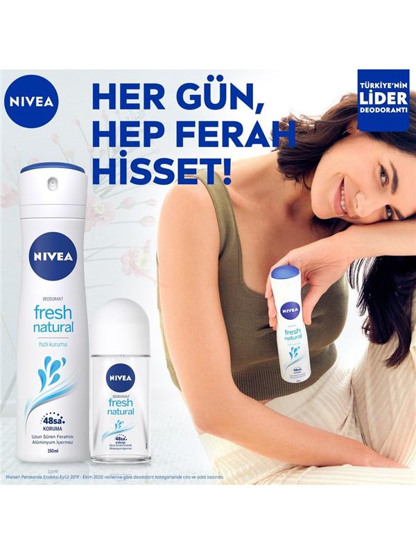 NIVEA 150ML DEO WOMEN FRESH NATUREL