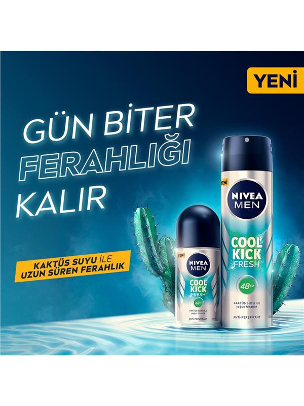 NIVEA 50ML ROLL-ON MEN COOL KICK FRESH
