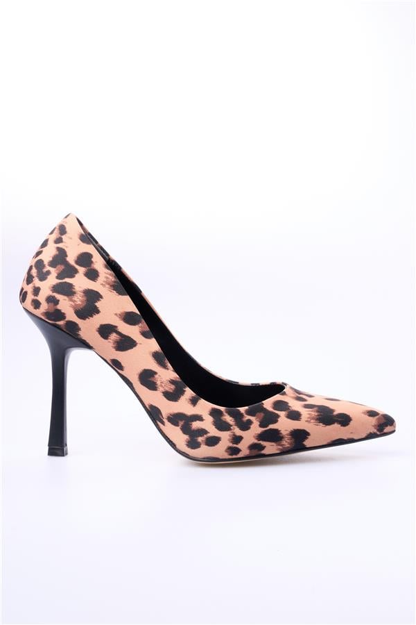 Oflaz 388 Y484 Leopar Süet Kadın Klasik Ayakkabı
