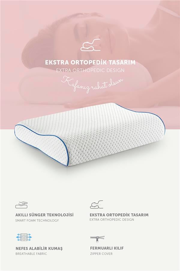 Pafu Visco Boyun Destekli Ortopedik Yastık