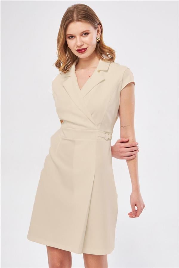 Patara Y25 25-5936 Krem Kadın Elbıse