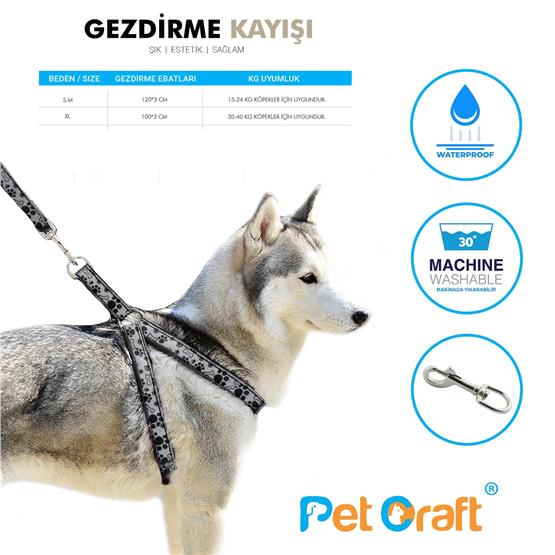 Petcraft Gezdirme Kayışı S-M