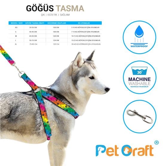 Petcraft Neon Göğüs TaSma Small