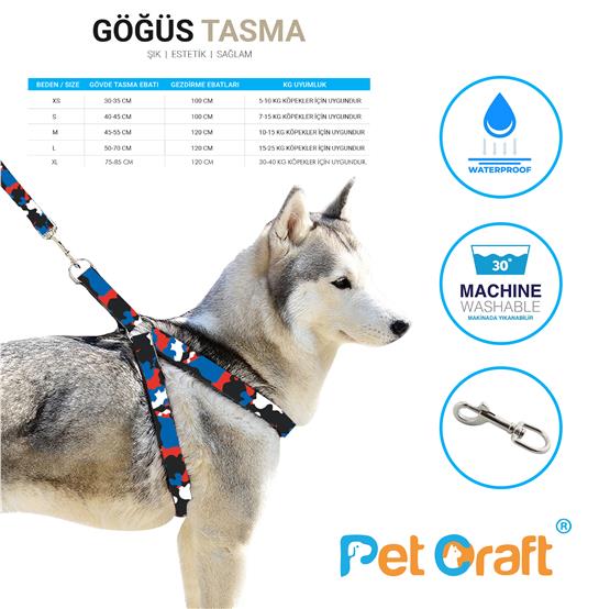 Petcraft Neon Göğüs Tasma Xlarge