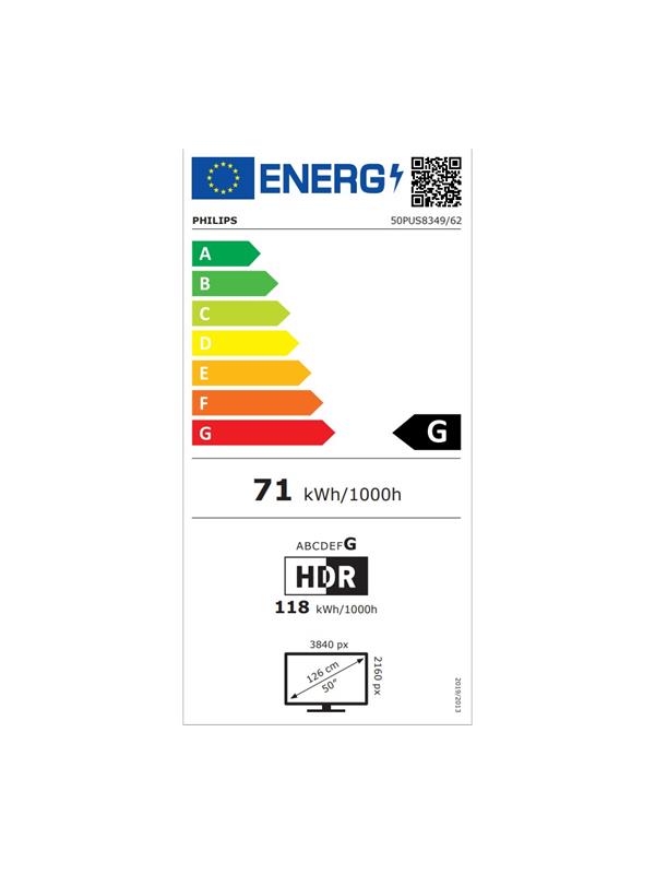 PHILIPS 50PUS8349/62 126 EKRAN 50 INCH ULTRA HD SMART LED TELEVIZYON