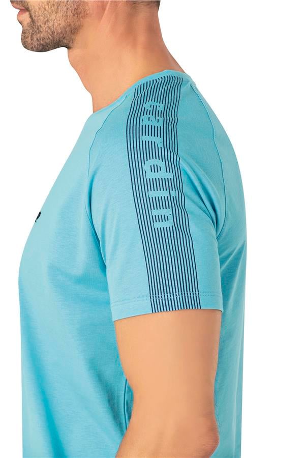 Pierre Cardin Y25 6085 Mavi Erkek Penye Pijama Takımı