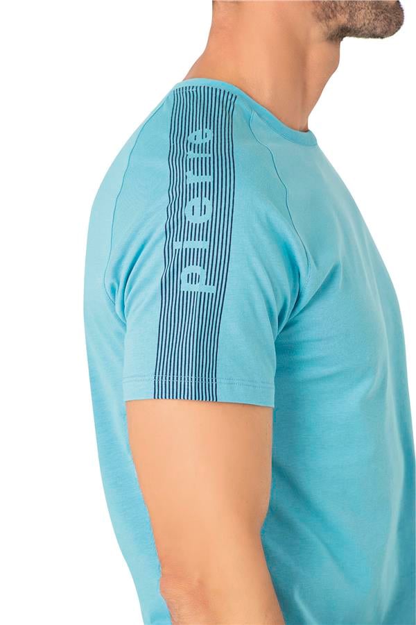 Pierre Cardin Y25 6085 Mavi Erkek Penye Pijama Takımı