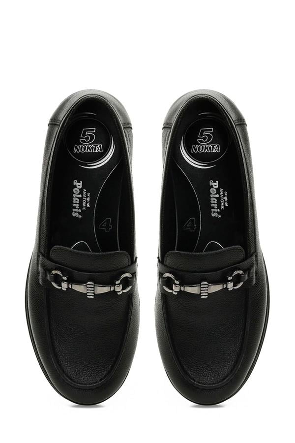 Polaris 5 Nokta A10187943709010 4F 105221.Z4Pr Siyah Kadın Loafer Ayakkabı