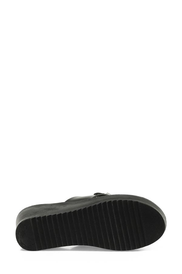 Polaris 5M 405179 Z5Fx Siyah Kadın Geleneksel Comfort Dolgu Terlik