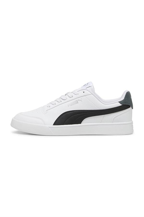 Puma 309668 Puma Shuffle Puma White-Puma Black-Silver Erkek Basketbol Ayakkabısı