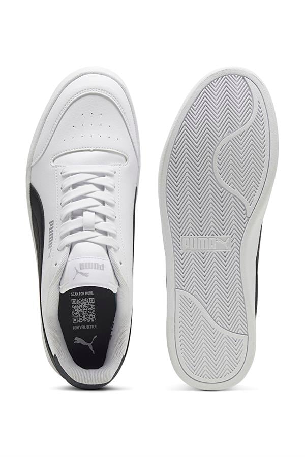 Puma 309668 Puma Shuffle Puma White-Puma Black-Silver Erkek Basketbol Ayakkabısı