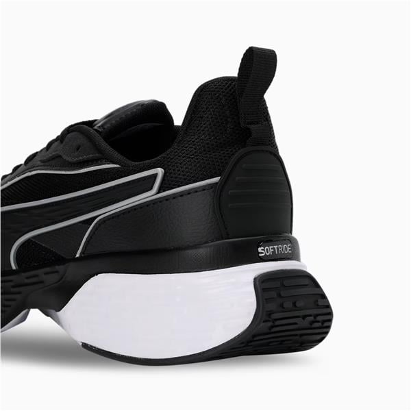 Puma 310125-01 Softrıde Sway Chase Puma Black-Puma Whıte-Flat Dark Gray Mrd Kosu Ayakkabısı