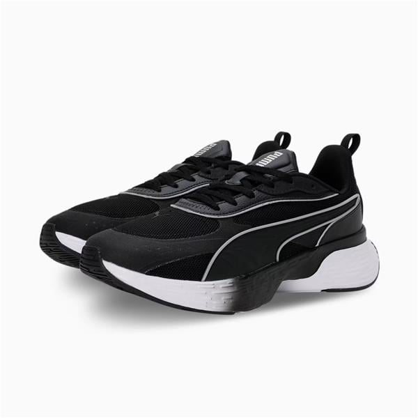 Puma 310125-01 Softrıde Sway Chase Puma Black-Puma Whıte-Flat Dark Gray Mrd Kosu Ayakkabısı