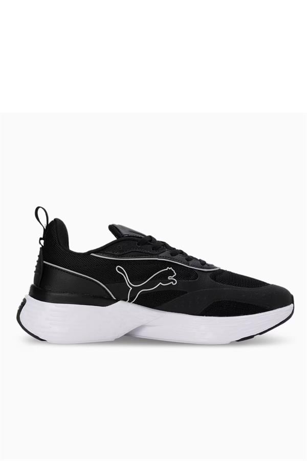 Puma 310125-01 Softrıde Sway Chase Puma Black-Puma Whıte-Flat Dark Gray Mrd Kosu Ayakkabısı