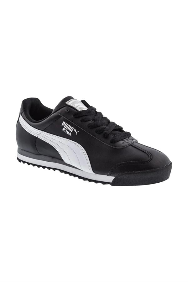 Puma 353572-11 Roma Siyah-Beyaz-Sılv Erkek Spor Ayakkabı