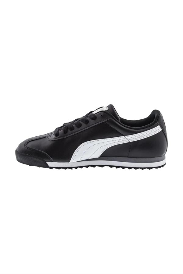 Puma 353572-11 Roma Siyah-Beyaz-Sılv Erkek Spor Ayakkabı