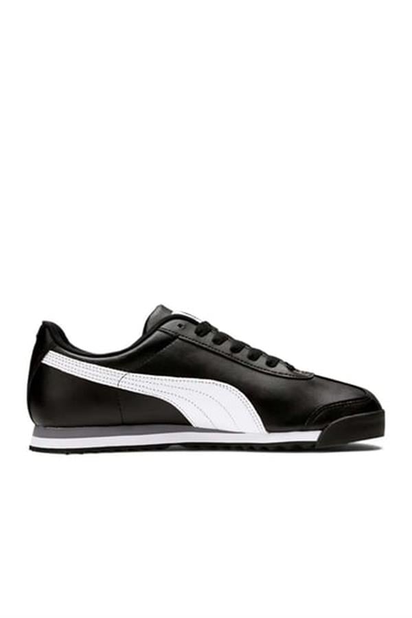 Puma 353572 Roma Basic Black-White-Puma Silver Erkek Sneaker Ayakkabı