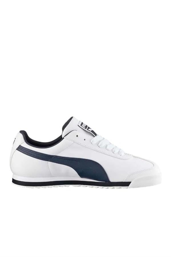 Puma 353572 Roma Basic White-New Navy Erkek Sneaker Ayakkabı