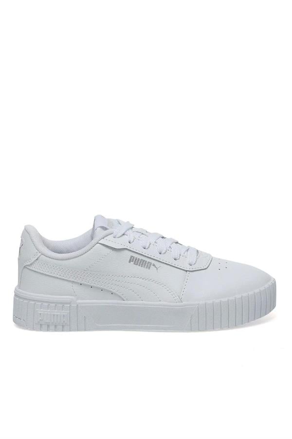 Puma 386185-02 Carına 2.0 Jr Puma Whıte-Puma Whıte-Puma Sılver Zenne Sneaker Ayakkabı