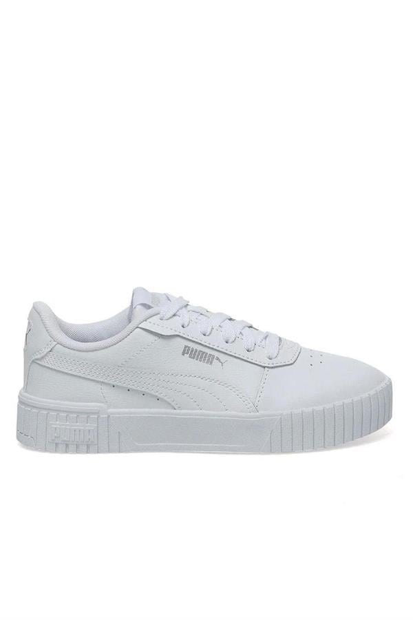 Puma 386185-02 Carına 2.0 Jr Puma Whıte-Puma Whıte-Puma Sılver Zenne Sneaker Ayakkabı
