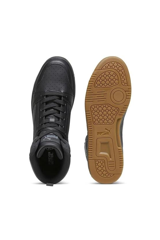 Puma 392326 06 Rebound V6 Puma Black-Shadow Gray-Gum Yetişkin Erkek Basketbol Ayakkabısı
