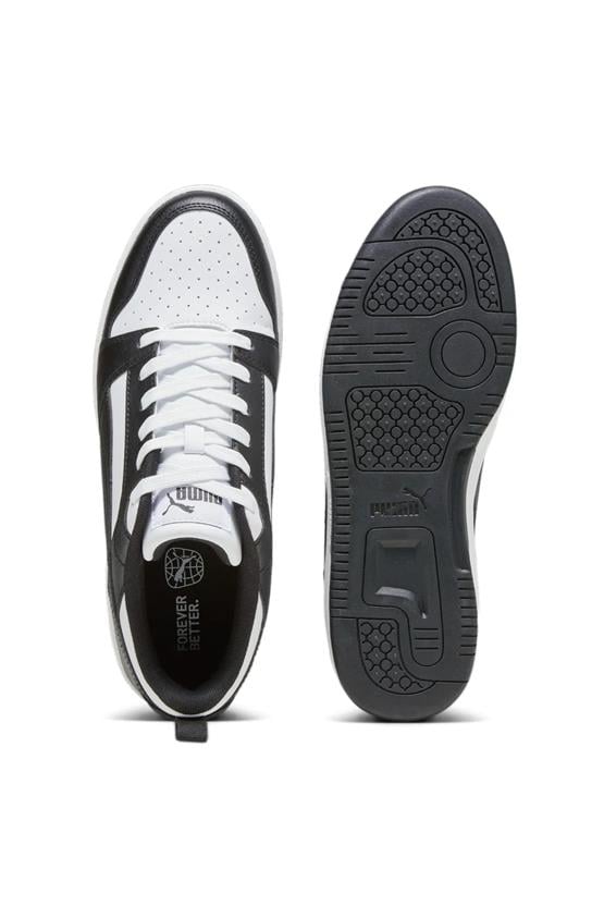 Puma 392328 01 Rebound V6 Low Puma White-Puma Black-Pum Yetişkin Erkek Sneaker Ayakkabısı