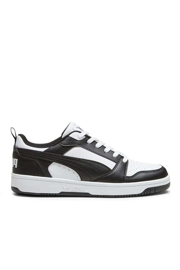Puma 392328 Rebound V6 Low Puma White-Puma Black-White Erkek Basketbol Ayakkabısı