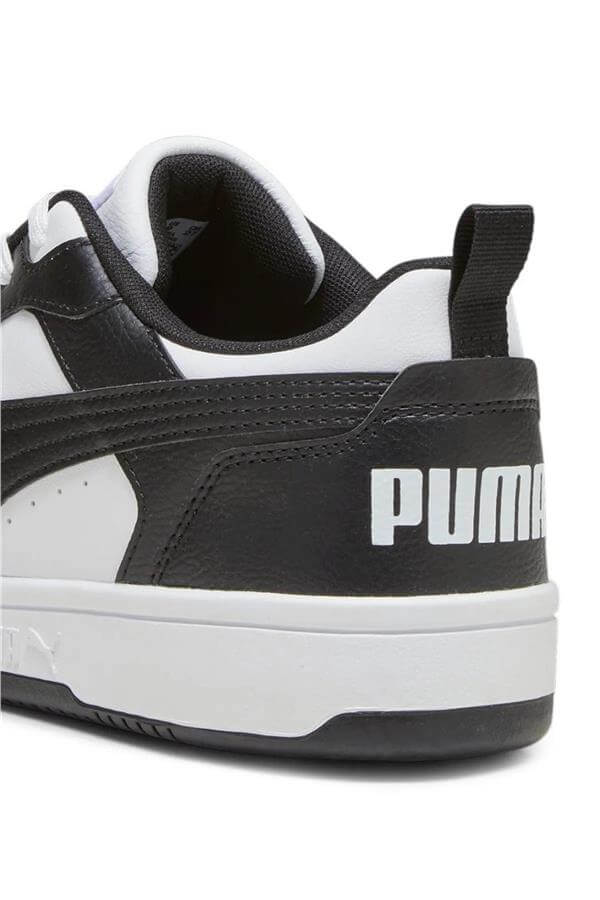 Puma 392328 Rebound V6 Low Puma White-Puma Black-White Erkek Basketbol Ayakkabısı