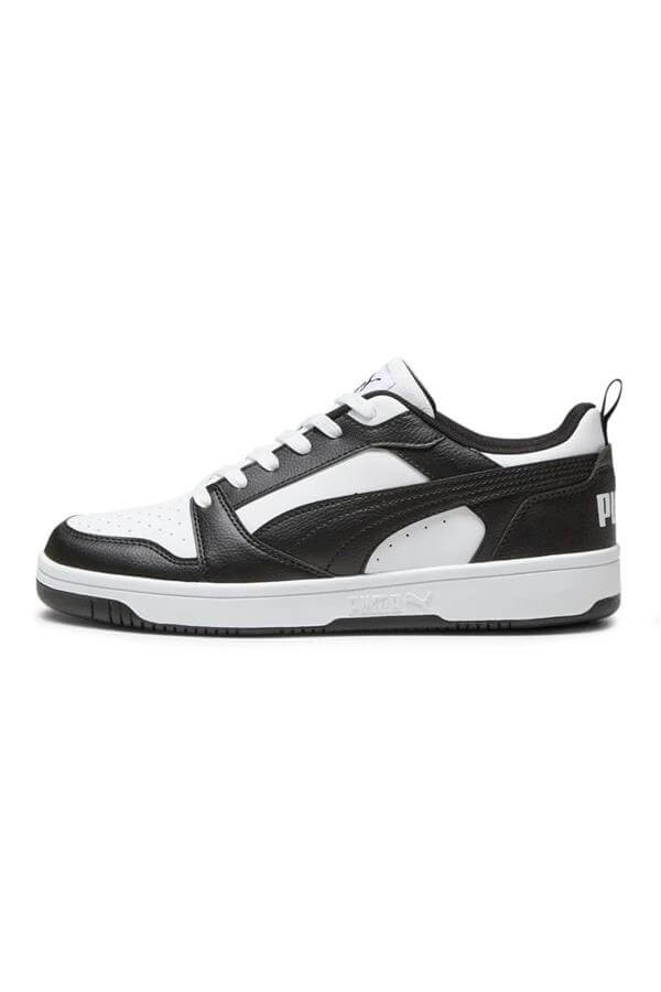 Puma 392328 Rebound V6 Low Puma White-Puma Black-White Erkek Basketbol Ayakkabısı
