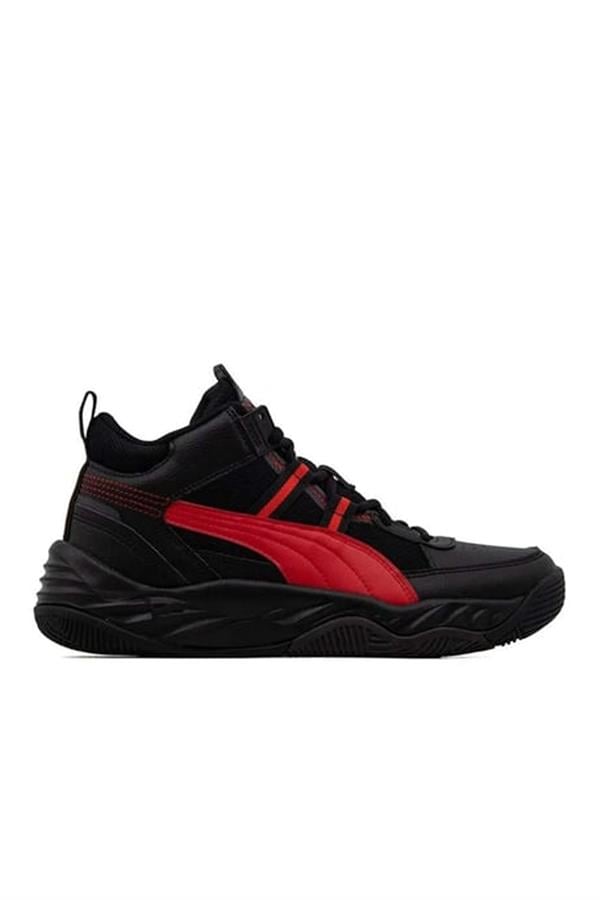 Puma 392329 Puma Rebound Future Nextgen Black-For All Time Red-Coal Erkek Basketbol Ayakkabısı